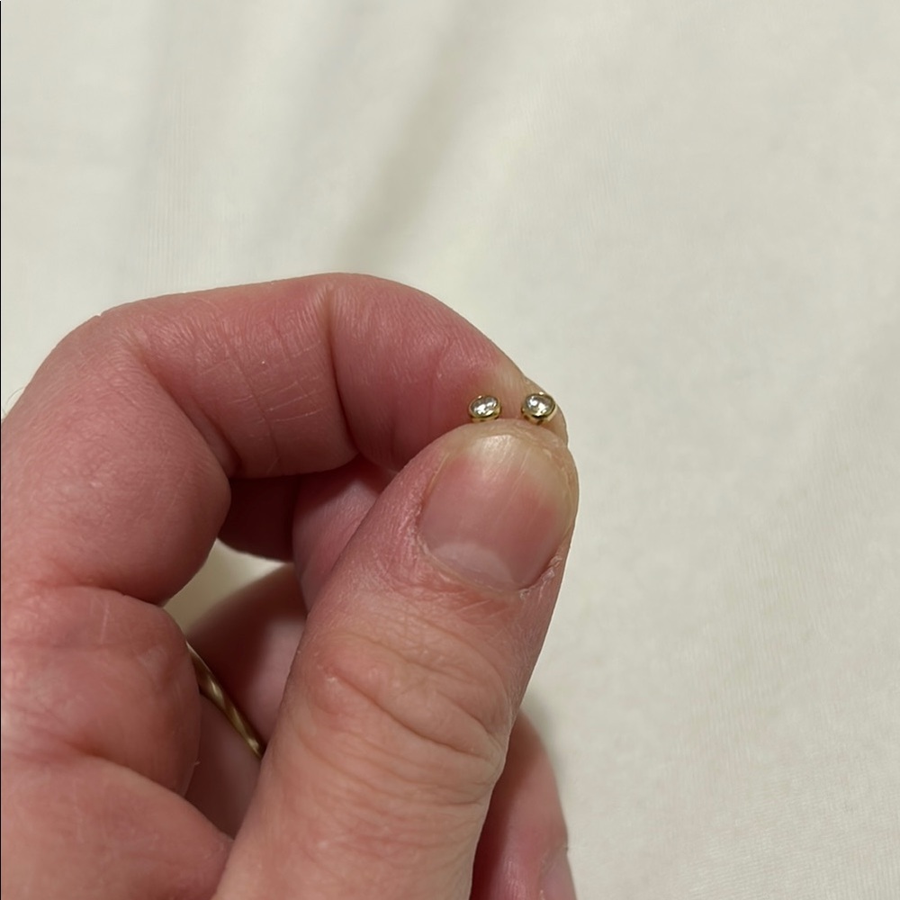 Set of Assorted 14k Solid Gold Stud Earrings